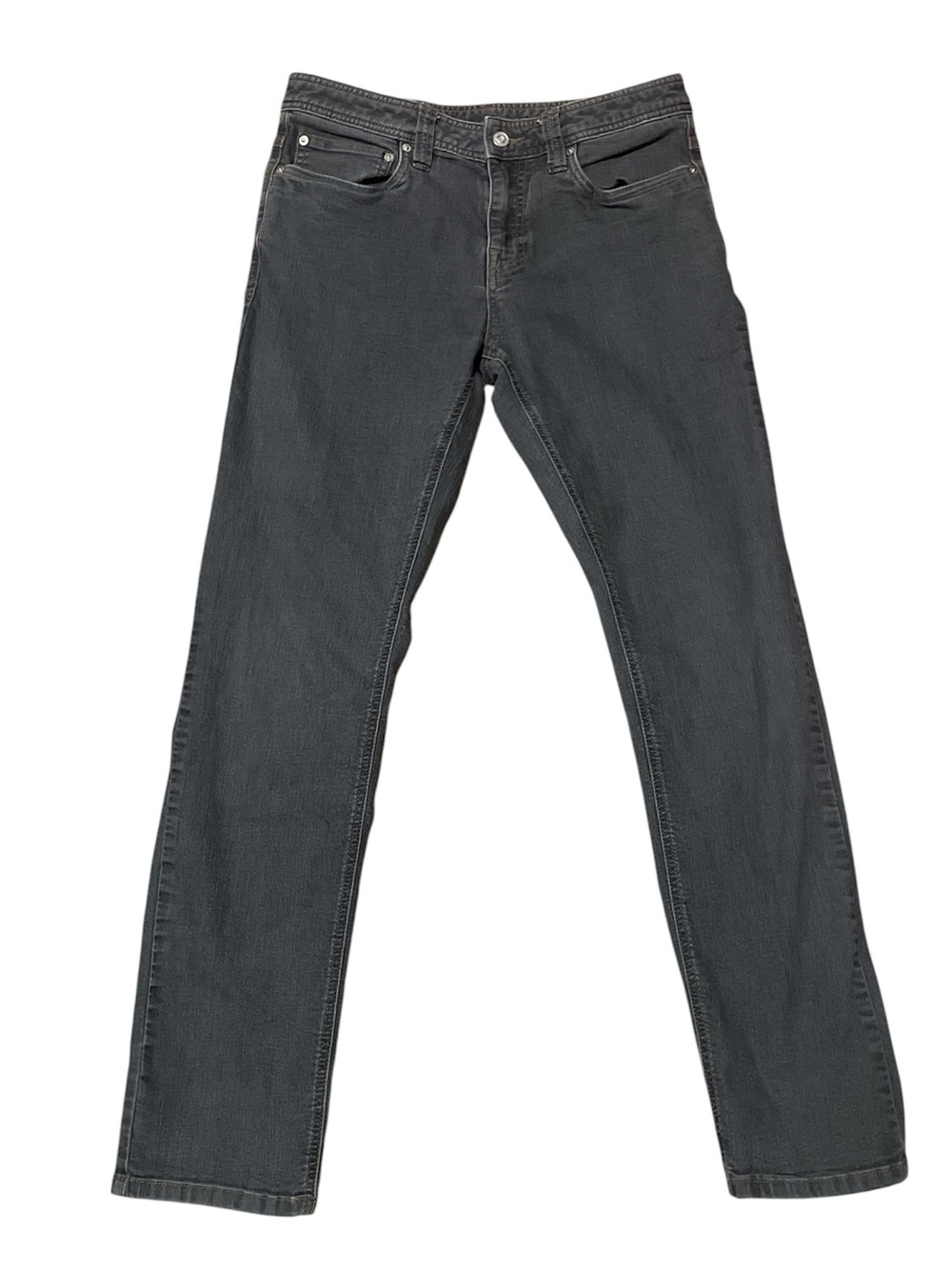 J101  Prana Size 30 Gray Slim Fit Jeans EUC